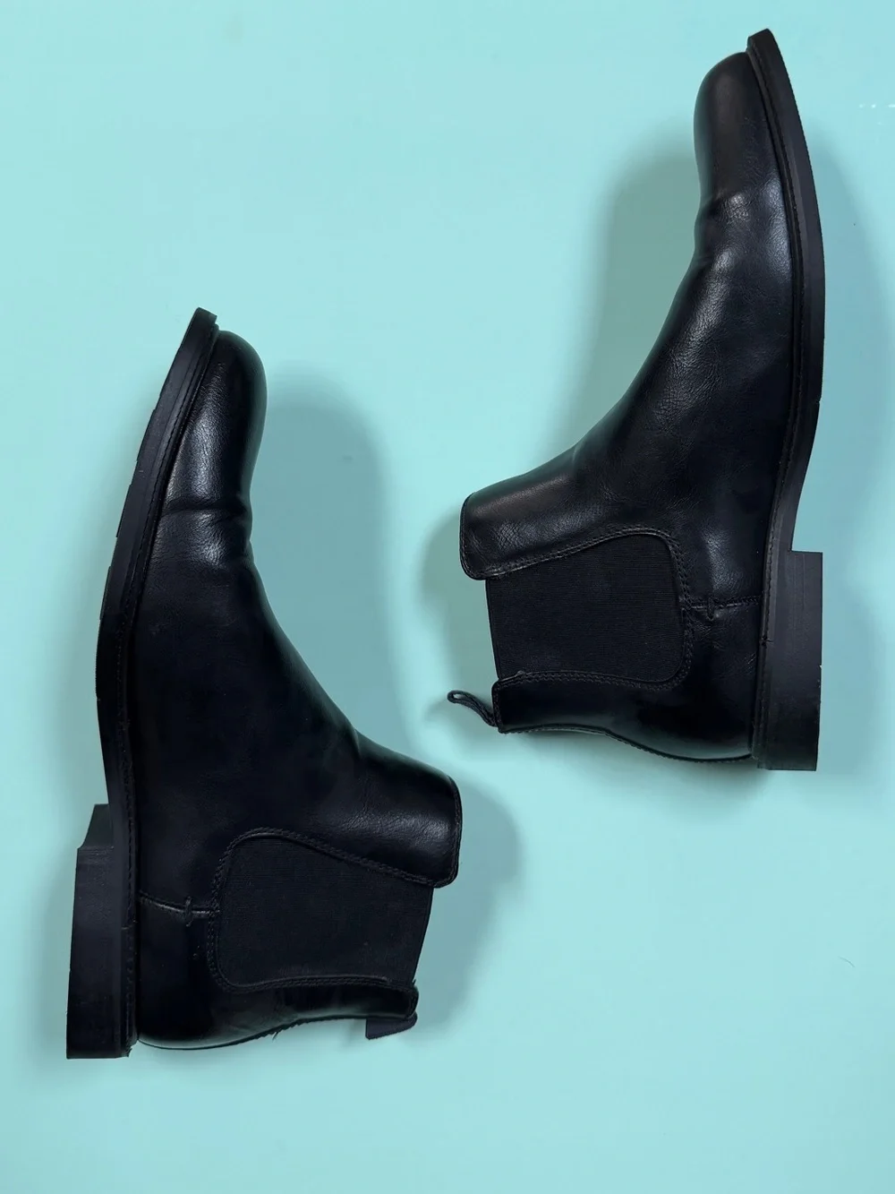 Mix No. 6 Black Leather Chelsea Boots
